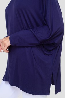 Women's Dolman Sleeve Oversized Tunic Top style 4