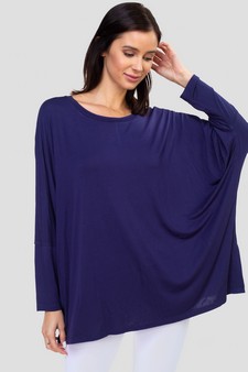 Women's Dolman Sleeve Oversized Tunic Top