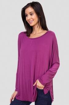 Women's Dolman Sleeve Oversized Tunic Top style 2