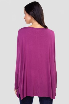 Women's Dolman Sleeve Oversized Tunic Top style 3