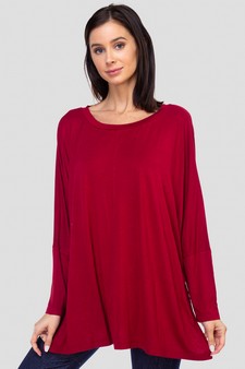 Women's Dolman Sleeve Oversized Tunic Top style 2