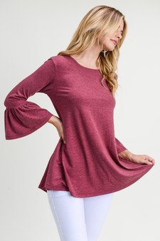 Women's 3/4 Bell Sleeve Top style 2