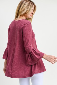 Women's 3/4 Bell Sleeve Top style 5