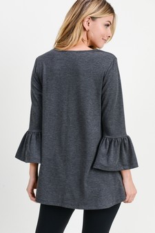 Women's 3/4 Bell Sleeve Top style 5