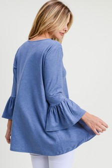 Women's 3/4 Bell Sleeve Top style 3