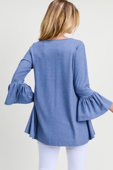 Women's 3/4 Bell Sleeve Top style 4