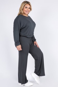 Women's Long Sleeve Top and Lounge Pants Set style 2