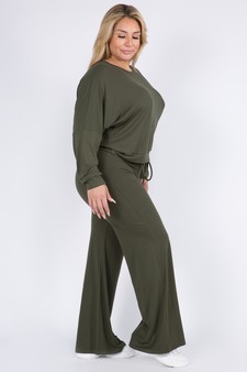 Women's Long Sleeve Top and Lounge Pants Set style 2