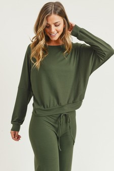 Women's Long Sleeve Top and Lounge Pants Set style 3