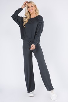 Women's Dropped Shoulder Long Sleeve Top style 4