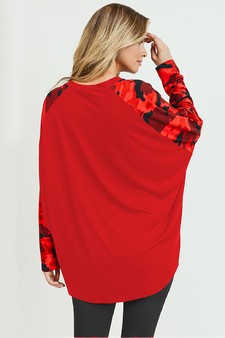 Women's Camouflage Dolman Sleeve Top style 5