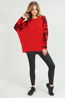 Women's Camouflage Dolman Sleeve Top style 7