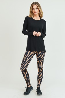 Women's Long Sleeve Cut-Out Back At leisure Top style 6