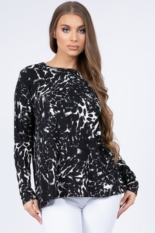 Women's Leopard Surplice Back Top style 2