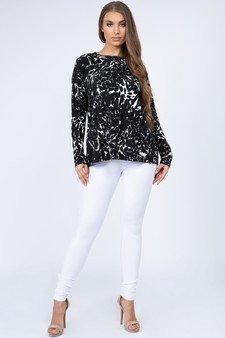 Women's Leopard Surplice Back Top style 5