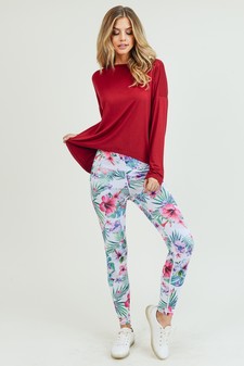 Women's Long Sleeve Tie Back Athleisure Top style 6