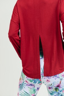 Women's Long Sleeve Tie Back Athleisure Top style 7