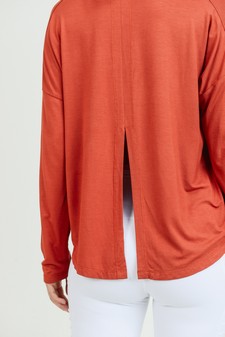 Women's Long Sleeve Tie Back Athleisure Top style 8