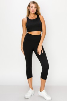 Women's Wrap Around X Tie Athleisure Tank style 4