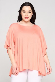 Women’s Short Sleeve Flowy Top style 4