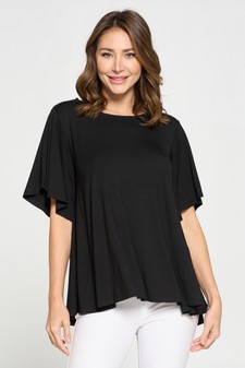 Women’s Short Sleeve Flowy Top style 4