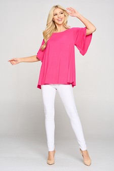 Women’s Short Sleeve Flowy Top style 5