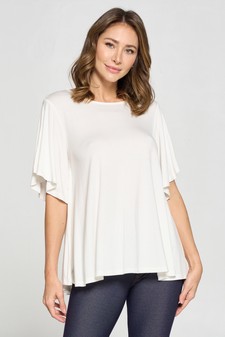 Women’s Short Sleeve Flowy Top style 4