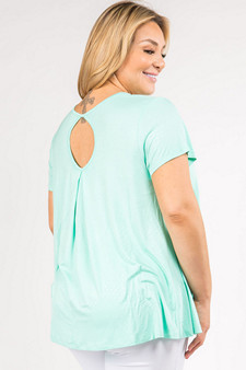 Women's Short Sleeve Pleat Detail Top style 3