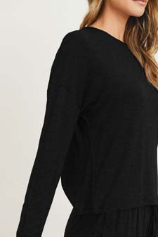 Women's Dropped Shoulder Long Sleeve Top style 6