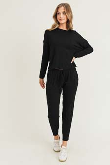 Women's Dropped Shoulder Long Sleeve Top style 7