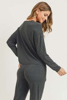 Women's Dropped Shoulder Long Sleeve Top style 5