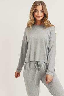 Women's Dropped Shoulder Long Sleeve Top style 2