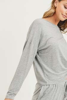 Women's Dropped Shoulder Long Sleeve Top style 6