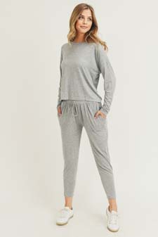 Women's Dropped Shoulder Long Sleeve Top style 7
