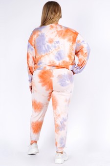 Women’s Long Sleeve Top and Jogger Tie Dye Set style 3