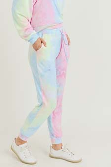 Women’s Long Sleeve Top and Jogger Tie Dye Set style 8