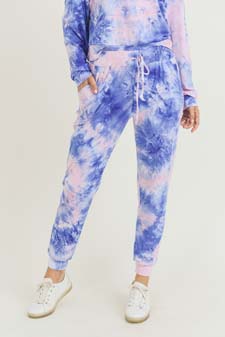 Women’s Long Sleeve Top and Jogger Tie Dye Set style 8