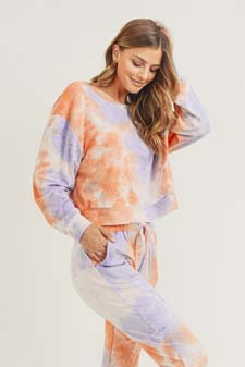 Women’s Long Sleeve Top Tie Dye style 3