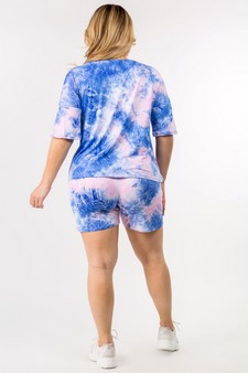 Women's Tie Dye Print Loungewear Set style 3