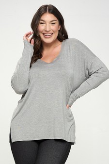 Women’s Keep it Classy V-Neck Long Sleeve Top style 4