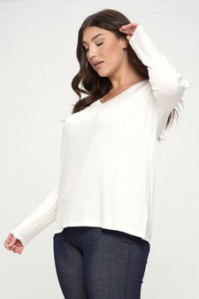 Women’s Keep it Classy V-Neck Long Sleeve Top style 2