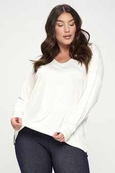 Women’s Keep it Classy V-Neck Long Sleeve Top style 4