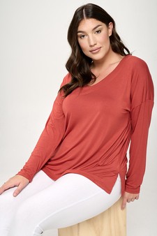 Women’s Keep it Classy V-Neck Long Sleeve Top style 4