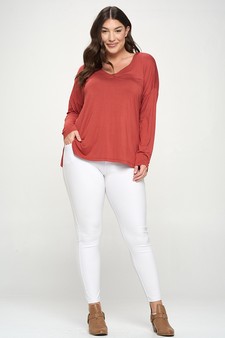 Women’s Keep it Classy V-Neck Long Sleeve Top style 5