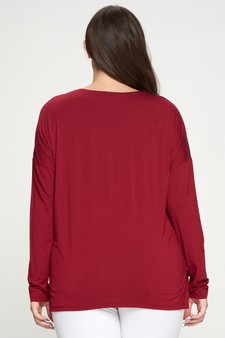 Women’s Keep it Classy V-Neck Long Sleeve Top style 3