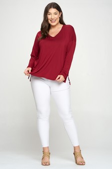 Women’s Keep it Classy V-Neck Long Sleeve Top style 4