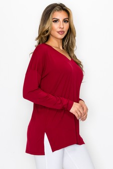 Women’s Keep it Classy V-Neck Long Sleeve Top style 2