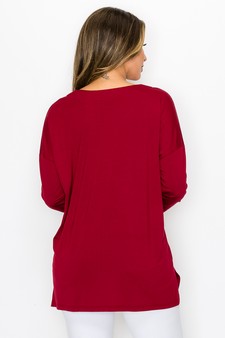 Women’s Keep it Classy V-Neck Long Sleeve Top style 3