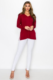 Women’s Keep it Classy V-Neck Long Sleeve Top style 4