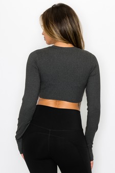 Women's Seamless Athleisure Long Sleeve Top style 3